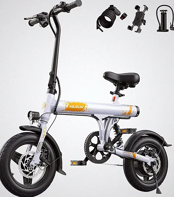 14" Folding Electric Bike 36V City Commuter E-Bike Foldable for Adult Teens LCD