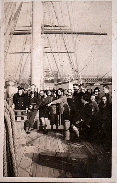 1936 Ilford Cyclists touring Club Member Cutty sark visit Greenhithe 5x3 In v2
