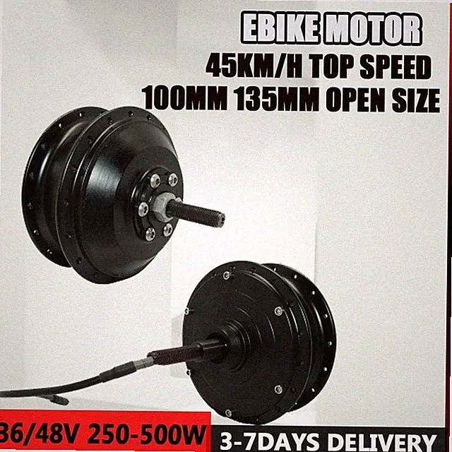 36V 48V 250W 350W 500W Mountan Road E-bike Front Rear Brushless Gear Hub Motor