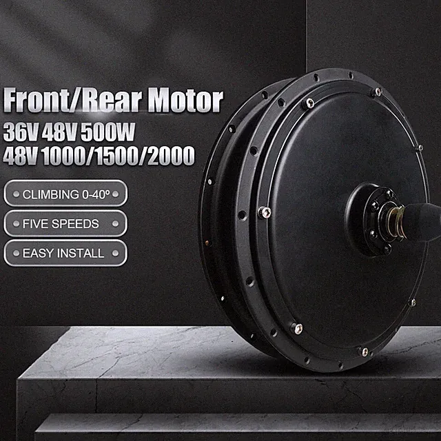 36V 48V 500-2000W E-bike Front Rear Rotatel/Cassette Hub Motor Conversion Kit