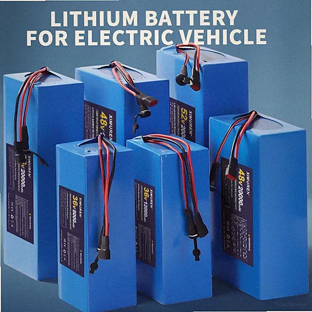 36V 48V 52V 8A 12A 20A Lithium Battery for ≤1500W Ebike Electric Bicycle Scooter