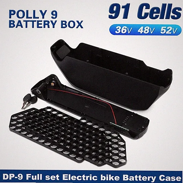 36V 48V 52V E-Bike Battery Box E-bike Battery Hard Case Battery Organizer kit