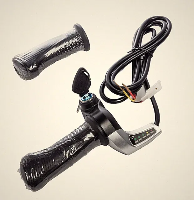 36V Universal Electric Scooter Bike Throttle w Indicator & Lock switch 36 Volts