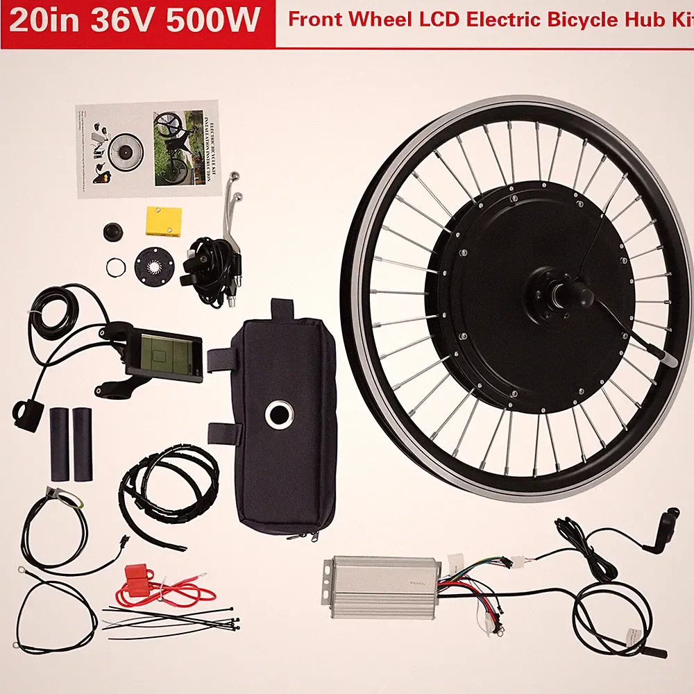 500W 36V Electric Bicycle Motor Conversion Kit Front Wheel E bike Hub Motor Kit~