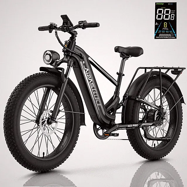 Aipas 26" Fat Tire 1800W Electric Bike 48V 17.5Ah Mountain 36MPH Adult New