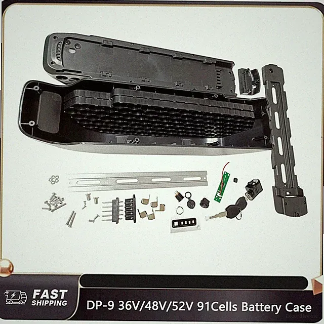 Battery Housing Case 36V/48V/52V 91Cells w/Switch for DP-9 E-Bike Battery
