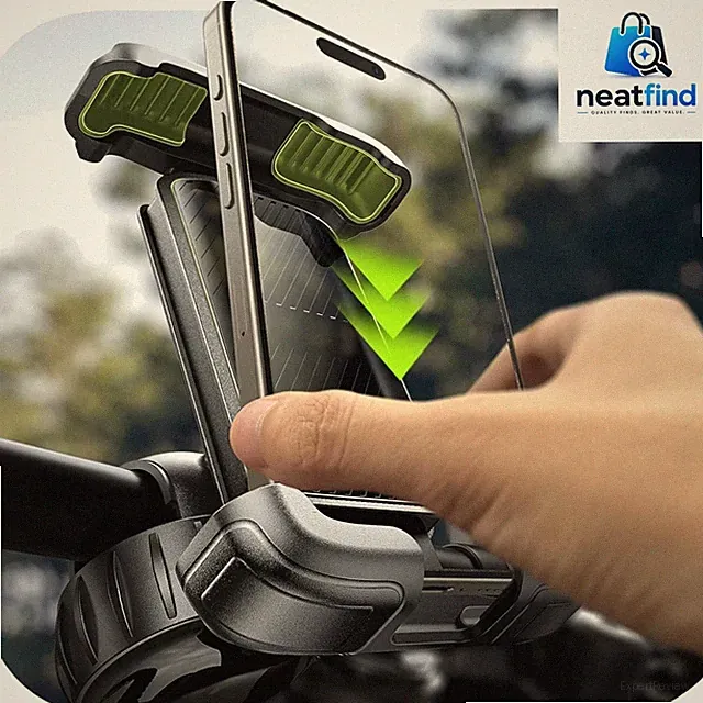Bike Phone Holder, [Super Easy Install] Motorcycle Phone Mount Ebike Accessor...