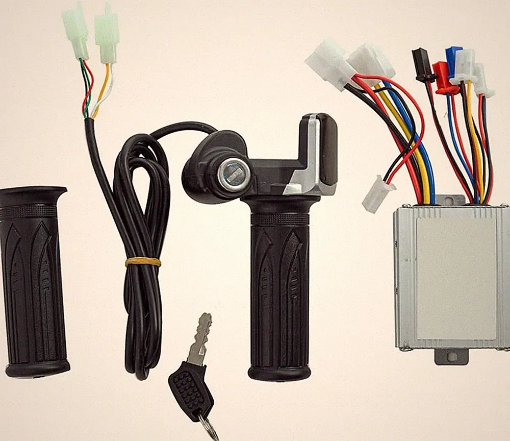 Electric Bicycle Accessories 36V 500W Controller and Throttle Grip Motor Control