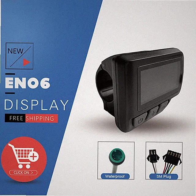 Electric Bicycle EN06 LCD Screen Display SM/Waterproof Plug with USB 24V/36V/48V