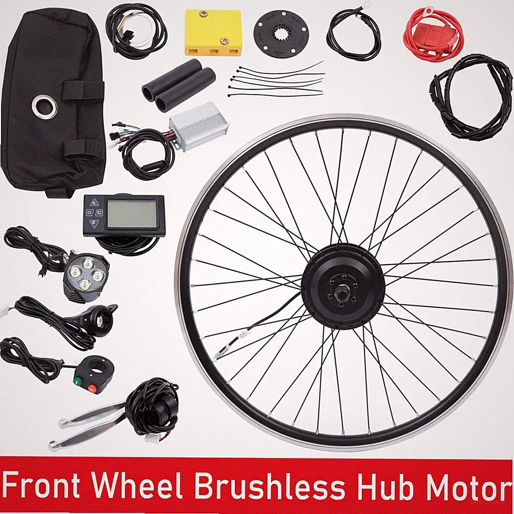 Front Wheel Electric Bicycle Kit 26in 350W 36V Ebike Conversion Kit Hub Motor US