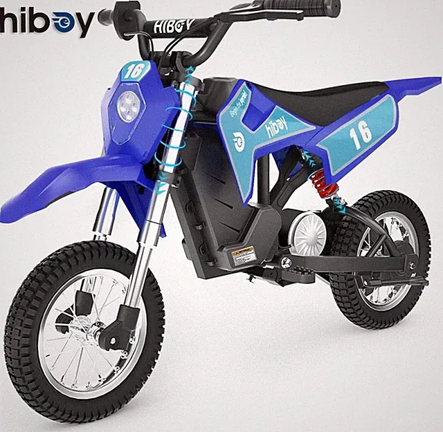 Hiboy 36V Electric Dirt Bike Kids 3-10 Motorcycle Toy Motocross 9.3 Miles Range