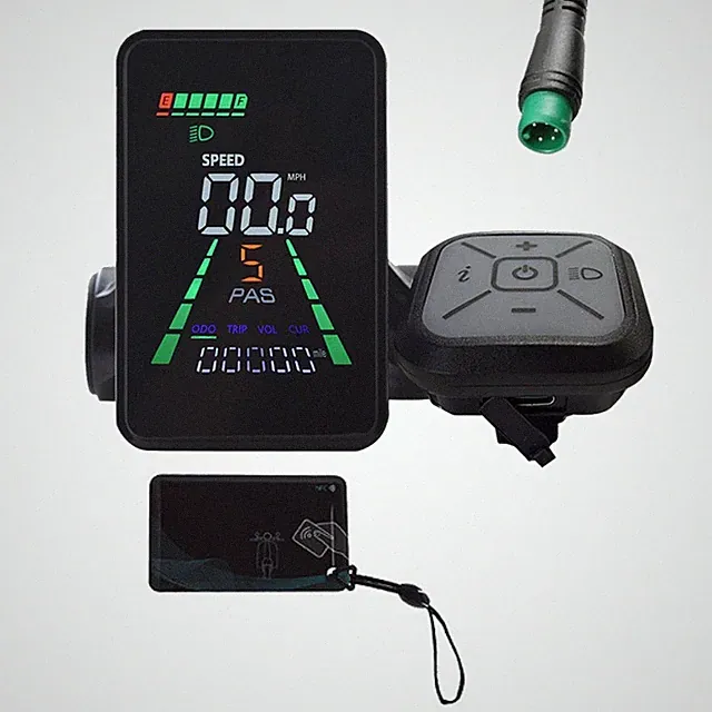 L5 Mountain E-Bike NFC LCD Display Meter 24V/36V/48V/60V UART Type C6046