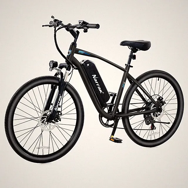 Narrak Electric Mountain Bike 26" Tire Peak Power374WH Removable Battery 7 Gears