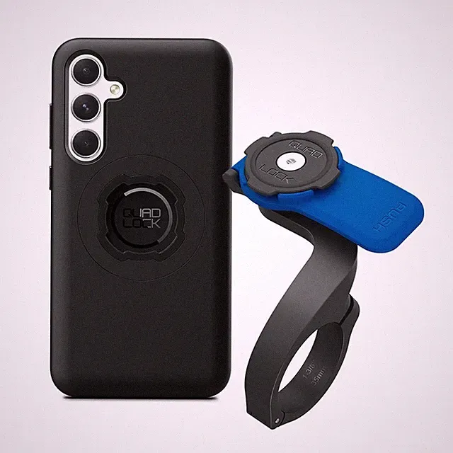 Quad Lock Out Front Bike Phone Mount (V3) Kit with MAG Phone Case for Samsung Ga