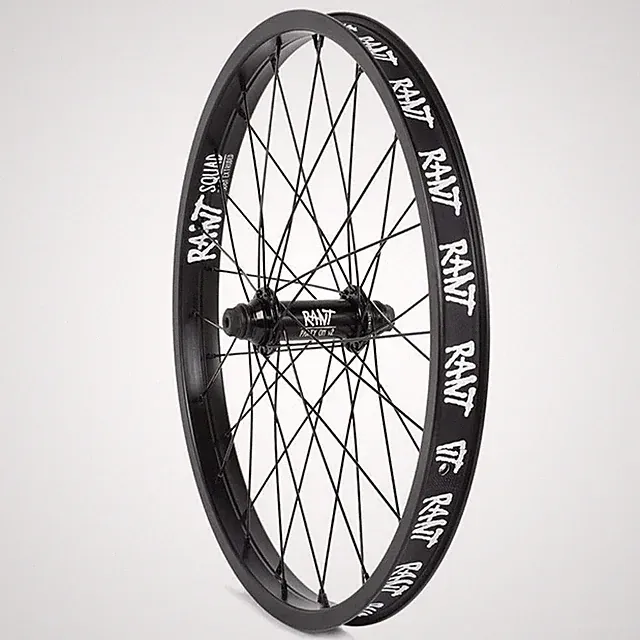 RANT PARTY ON V2 BMX BIKE 20" FRONT WHEEL SEALED HARO SUBROSA SHADOW BLACK NEW